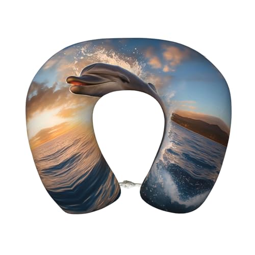 Almohada de espuma viscoelástica para viaje U 30 cm miniatura 1