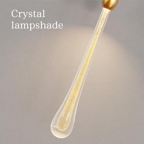 Luces de suspensión LED de 12 W con pantalla de cristal artesanal 6