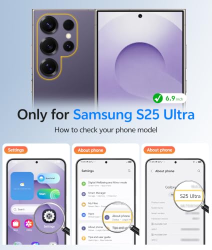 Image of FNTCASE for Samsung Galaxy S25 Ultra Case: [Fit for Magsafe] [Full Camera Protection] Translucent Matte Cases with [Screen Protector] Military Grade Shockproof Protective Phone Cover