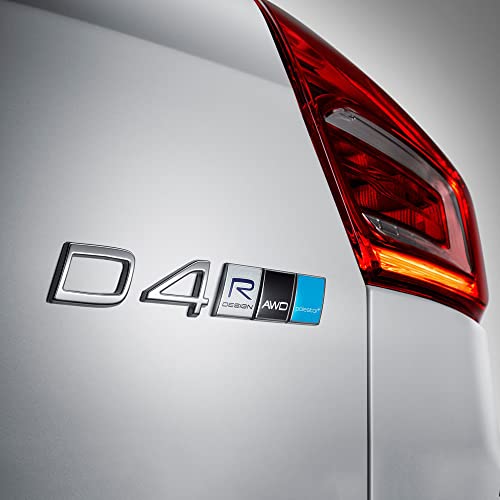 Tailgate Personalized Stickers Compatible With Volvo And Polestar,Rd Awb Rear Trunk Emblem Badge Chrome Decalstickers Xc90 Xc60 S90 S60 V90 V60 Xc40 T5 T6 B5 B6 T8 Accessories (Awd-Black) #TOP6