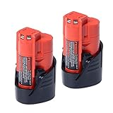 Akku Typ: Li-ion | Spannung: 12V | Kapazität: 2500 mAh | Ersetzen: für Milwaukee 12V Akku