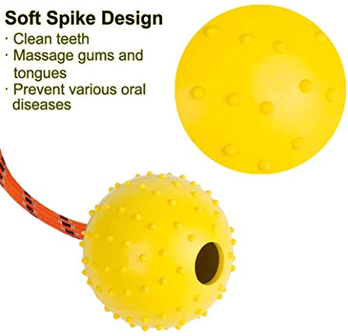 Nevperish 2 Pack Dog Ball, K9 Ball, Solid Rubber Ball On Rope For Reward thumb #2