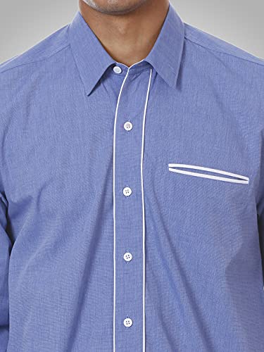 Image of SHIRT THEORY Check Cotton Full Sleeves Casual Shirt for Men II Solid Premium Cotton Shirt II Stylish Shirt for Men II Men Casual Shirt II