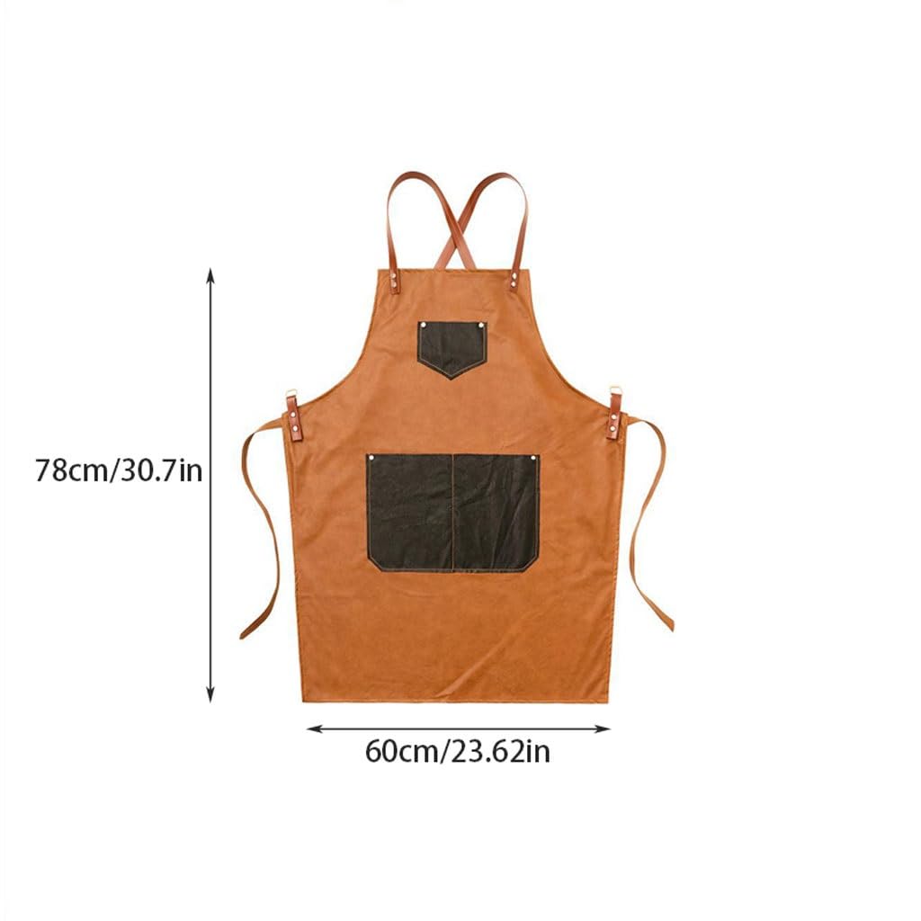 Delantal de Cocinero Delantales for cocina, chefs masculinos y femeninos, té con leche, cafetería, peluquería, manicura, ropa de trabajo de restaurante Delantales de Cocina