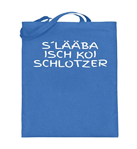 Sac en toile de jute bleu à longues anses idéal pour vos marchés d'été et sorties à la plage