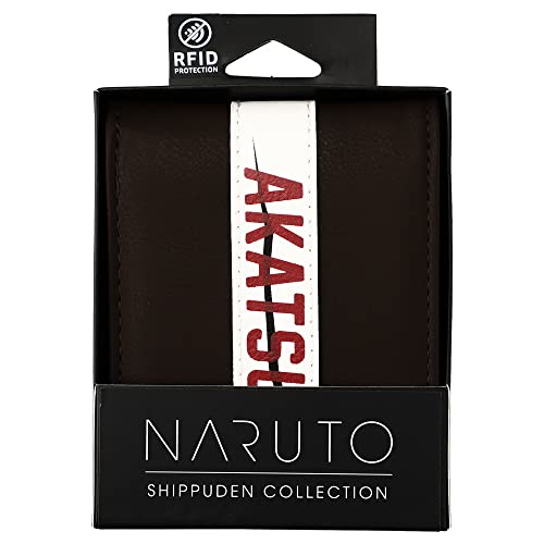 Akatsuki Pu Applique Nylon And Pu Bifold Naruto Wallet #TOP4