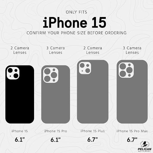 Image of Pelican Voyager Series - iPhone 15 Case 6.1 inch [Compatible with MagSafe] [Anti-Yellow] Magnetic Charging Phone Case with Belt Clip Holster Kickstand [18ft Military Grade Drop Protection] - Clear