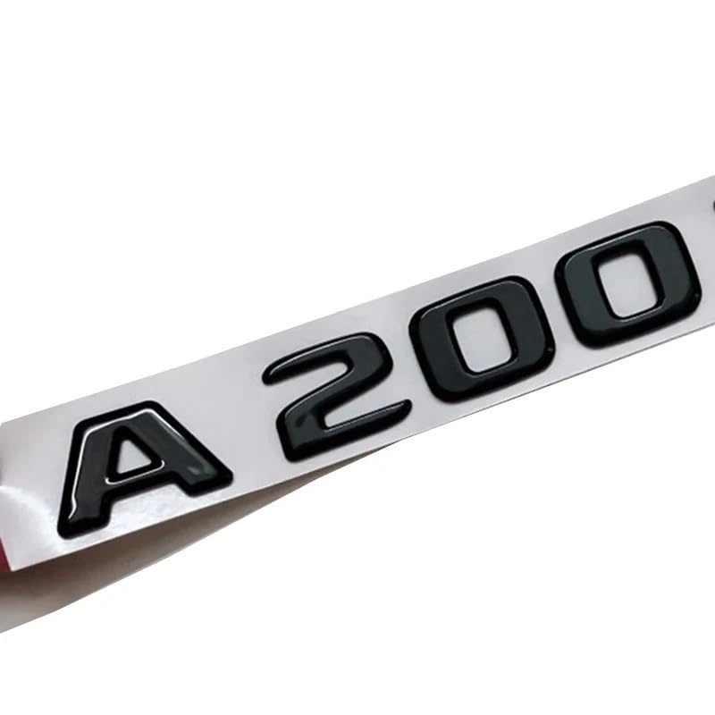 Pegatina A200 4MATIC negra para renovar el logotipo del maletero W177