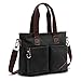 ToLFE Women Top Handle Satchel Handbags Tote Purse Shoulder Bag (Black)