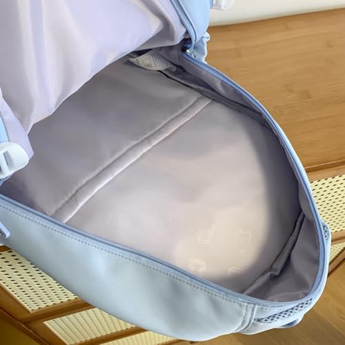 Mochila escolar para adolescentes de gran capacidad con bolsillos 4