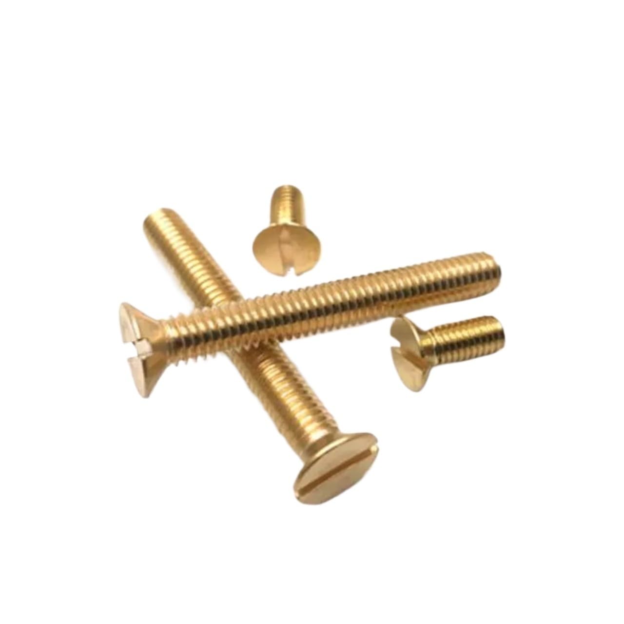 Vis à tête fraisée plate fendue en laiton, lot de 20 ou 100 pièces, M3, M4, M5, M6, DIN963(M3X30 100PCS)