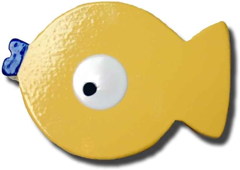 Something's Fishy Puffer Fish Yellow Drawer Pulls (Set of 2)