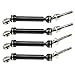 Enhanced Version Front & Rear Drive Shaft CVD Assembly Heavy Duty for 1/10 Slash 4X4 727 Slash Rustler VXL Stampede 4X4 VXL Car Upgrades Parts 4 pcs/Set