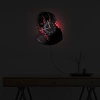 Vista 2 de Reloj de pared de disco de vinilo para perro de San Bernardo con 7 colores LED para tienda de mascotas, álbum de raza de perro de cachorro, reloj