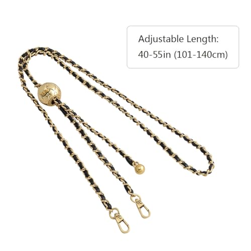 Image of Jiesinlov Purse Chain Adjustable Shoulder Strap with Small Metal Ball Replacement Transformation Crossbody Handbag