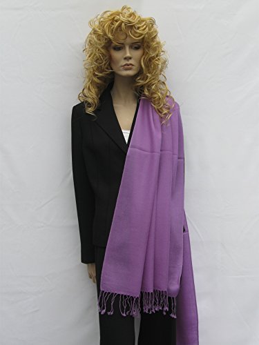 Pashmina Shawl/Scarf/Scarves/Shawl/Shawls/Wool/Silk/Cashmere/Cashmere Scarf/Stole (Lavender) #TOP3