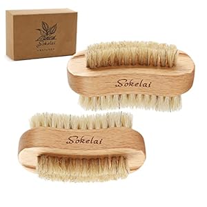 Sokelai Naturborsten Nagelbürste, 2er Set