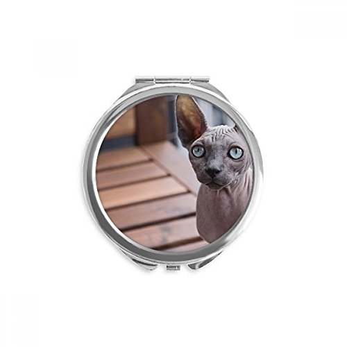 Miroir rond de poche chat big ear pour corriger votre maquillage partout