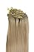 Produktbild WIG ME UP ® - EX03-24 Clip-in Komplett-Set 8 tlg. Extensions Haarverlängerungen Vollkopf Farbe Helles Aschblond (24) Länge 40 cm