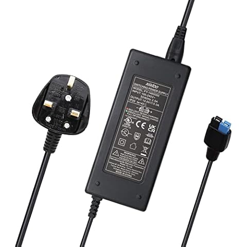 xiixtoo 14.6 Volt 5 Amp Battery Charger for Motocaddy Golf Trolley 12.8v Lithium (LiFePo4) Batteries with Torberry/Anderson Blue/Black Connector Cover