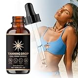 Tanning Drops To Drink, 60ML Oral Tanning Drops for Face and Body, Tans Without Sun, Enhancing Natural Skin Tone for All Skin Types