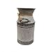Watering Honey 7.5inch Old Fashioned Galvanized Milk Can with Heart-Shaped Printing - Grey