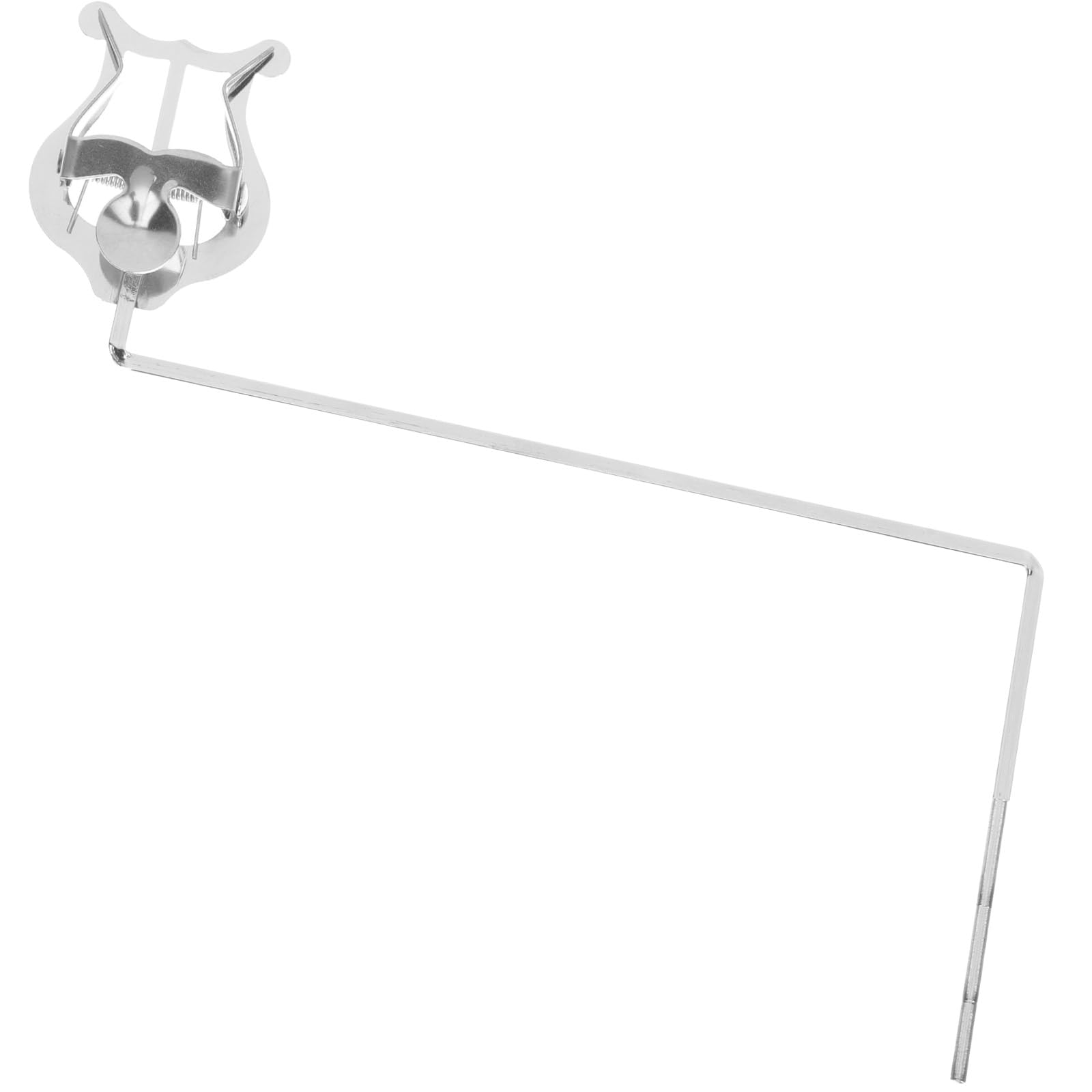 Lyre Musicale Portable en Fer Argenté pour Basse et Tuba, Porte-partitions Pratique et Clip de Marche pour Jouer en Défilé