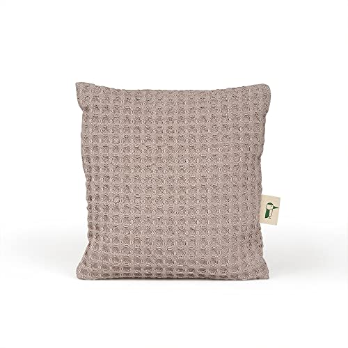 GRÜNSPECHT Rapssamen-Kissen mit waschbarem Bezug, Wärmekissen für Babys & Kleinkinder, bei Blähungen & Bauchschmerzen, Waffelpiqué, grau, GOTS (697-V3)