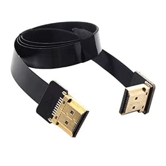 Cablecc FPV Dual Up Hoek 90 Graden HDMI Type A Mannelijk naar