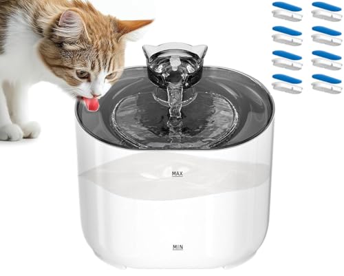 Fuente automática de agua para gatos con filtro 2.2L