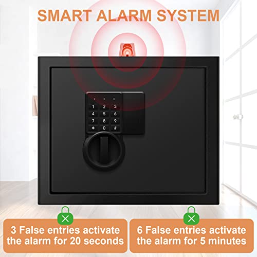 1.2 Cubic Safe Box Fireproof Waterproof, Fireproof Home Safe With Digital Keypad Key, Security Safe Box For Money Firearms Medicine Documents #TOP7