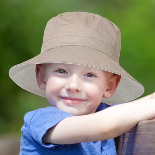 Baby Sun Hat for Boy Girl Toddler Summer Bucket Hat,Kids Sun Protection Beach Cotton Baby Hats3