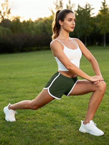 Image of URATOT 7 Pack Womens Cotton Shorts, Dolphin Booty Athletic Gym Sports Shorts for Yoga Lounge Running