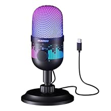 High Quality Audio: AOKEO AK-1i USB condenser microphone provides you with excellent audio quality. It can automatically reduce background noise and restore your clear sound. Easy Plug and Play Settings: With a simple USB connection, this gaming micr...