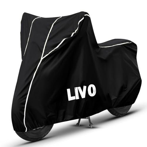 Image of Bike Cover for Livo 100% Waterproof, Dustproof & Scratch Resistant| Fully Bottom Elastic UV Resistant Heavy Duty Body Cover | All Weather Outdoor Use