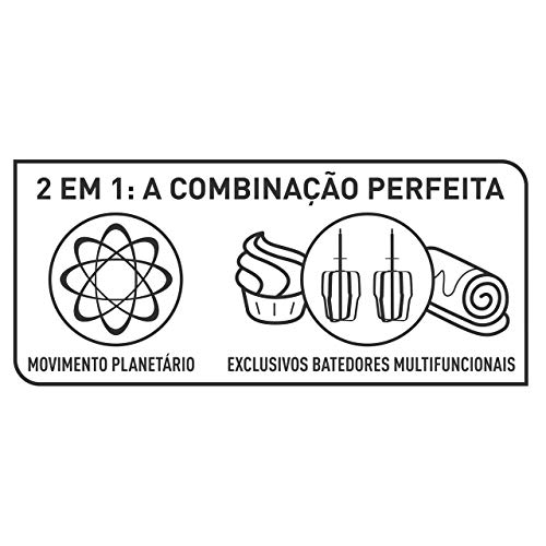 Batedeira Planetária Arno Inspirart Vermelha 127V - KM32