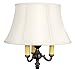 Upgradelights Floor Lamp Drum Lamp Shade Replacement 19 Inch (Eggshell Silk)