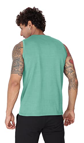 Image of Big Button Mens Dry Fit Stretchable Cut Sleeves Sports Tshirt Tank Top