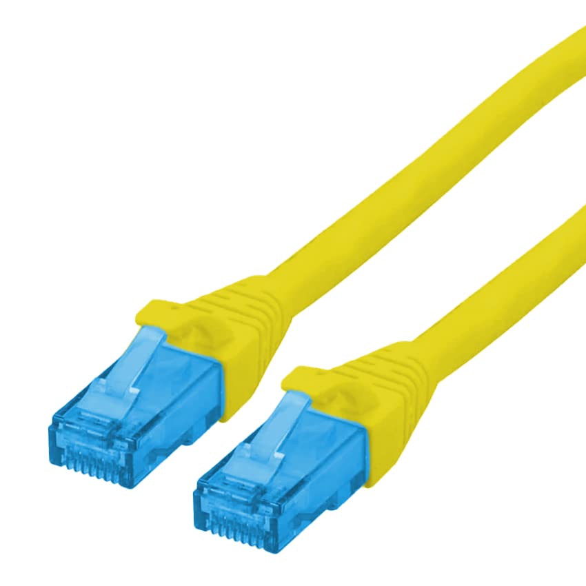 Levitantes CAT 5e SF/UTP Patch Cable, Cu, LSZH AWG 26/7, 2m digitus Cable Yellow and Blue for Network Communications