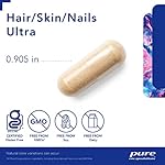 Pure Encapsulations Hair/Skin/Nails Ultra - Supplement for Collagen, Anti Aging, Keratin, Antioxidants, Skin Hydration, Hair, and Nails* - with Biotin, Vitamin C, and More - 60 Capsules - Image 3