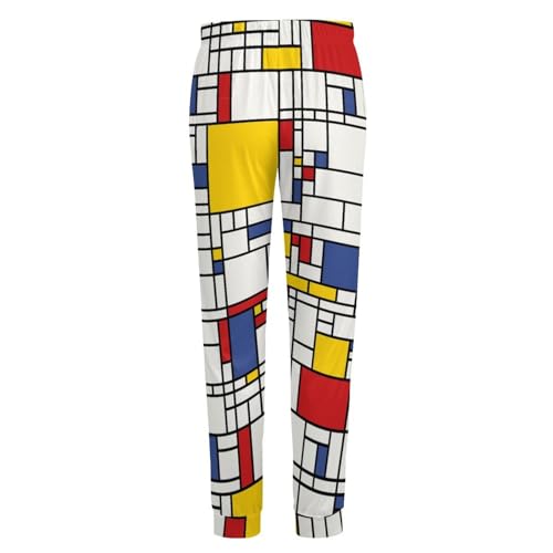 Piet Mondrian Men’s Pajama Pants Sleep Lounge Pants PJ Bottoms4