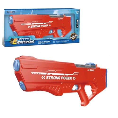 Image of Electric Water Gun: for Adults Kids, Automatic Water Reload & Shooting, Automatic Water Gun with Waterproof Design & 25-32Ft Shooting Range, or Kids 3+ (66607-Red)