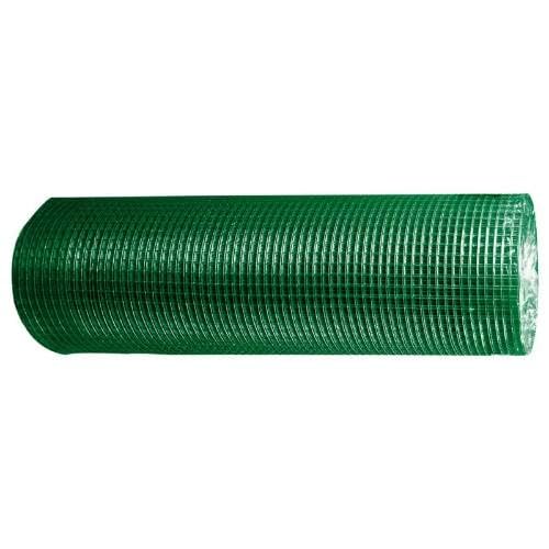 STREND PRO Gaashek, gelast, pvc, 1 m x 25 m, 1,2 mm, 12 x 12 mm, konijnengaas, volièregaas voor tuin en veehouderij, hazenrooster, kippenhek, tuinhek
