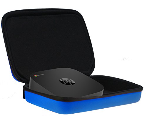 Estuche rígido azul Navitech para proyectores portátiles compatible con ASUS Zenbeam S2 y cables miniatura 3