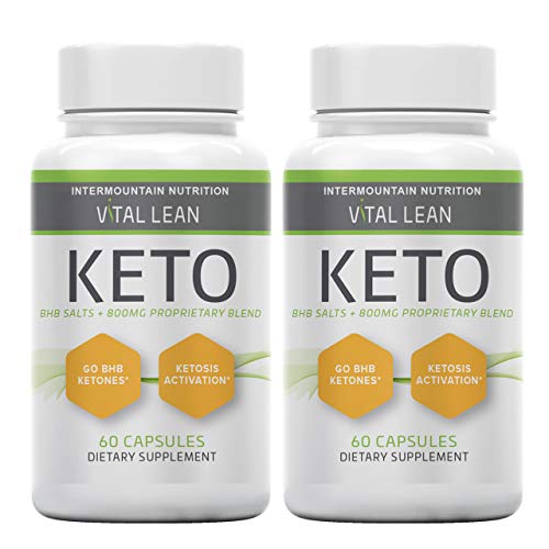 (2-Packs) Vital Lean, Vital Lean Keto, Ketosis Activation, Enhanced Energy & Focus, The Official Brand Dietary Supplement