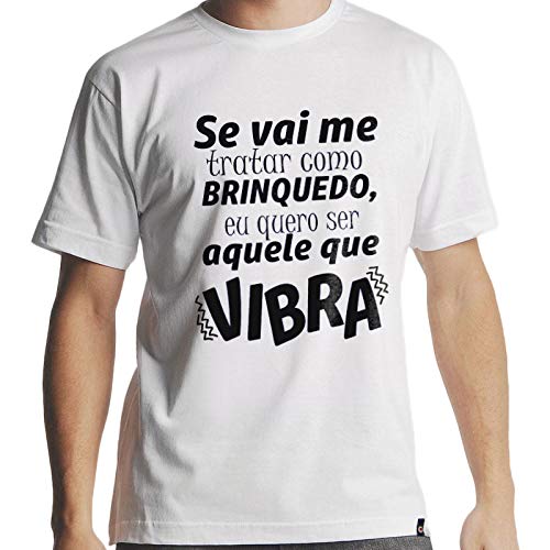 Camiseta Brinquedo Que Vibra Masculina Hipsters Camisetas Tamanho:P;Cor:Branco