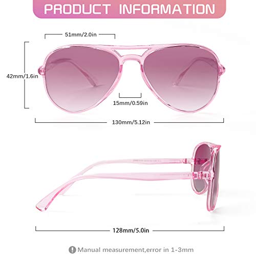 Fonhcoo Kids Polarized Sunglasses For Girls Boys Aviator Toddler Sunglasses With Flexible Frame thumb #4