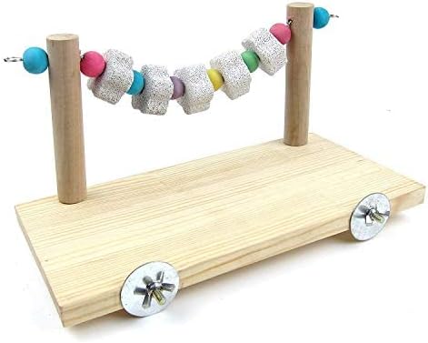 Wood Lava Chew Cage Ledge Platform Shelf, Toys and Accessories, for Small Animal Pet Chinchilla Hamster Rabbit Guinea Pig Rat Mouse Ramp