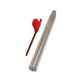 Auniwaig Indexable Right Angle End Mill Holder 2 Flutes BAP 300R C15-16-150 Milling Cutter Arbor for APMT1135PDER Carbon Steel Inserts Machining Steel Parts with T8 1pcs
