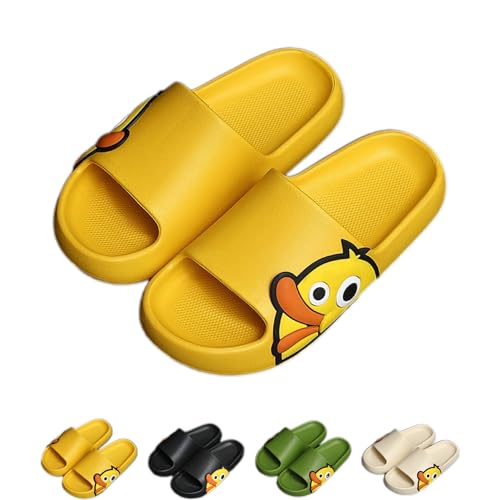 Duck Slippers Bathroom Slippers Women Summer Cute Cartoon Duck Children's Flip-flops Couples Home Outside Wear Men